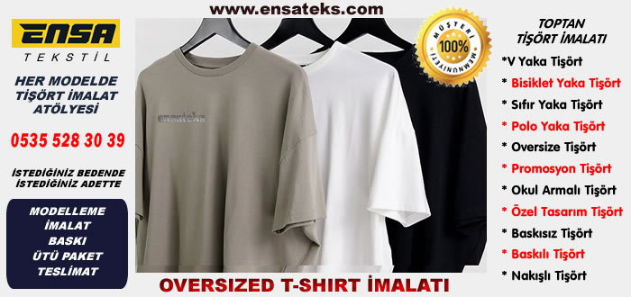 Oversize Tişört İmalatı